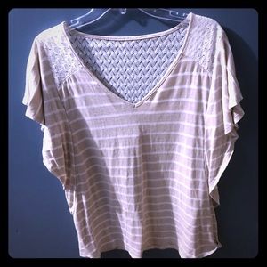 Lane Bryant Grey and White Light Sweater